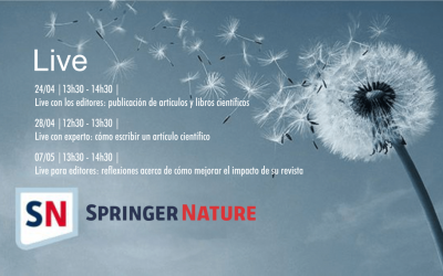 Únase a los webinars y live para investigadores y autores de Springer Nature