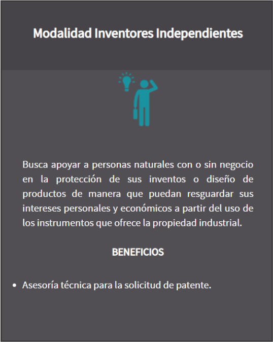 Modalidad Independientes