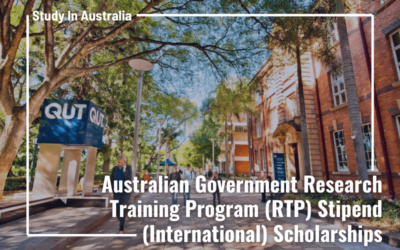 Becas internacionales QUT, del estipendio RTP del gobierno australiano, orientado a estudiantes.