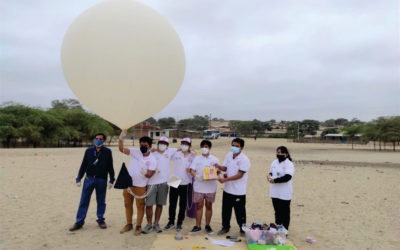 Grupo BIOMET-UNI lanza globo estratosférico con muestra biológica para investigación climática