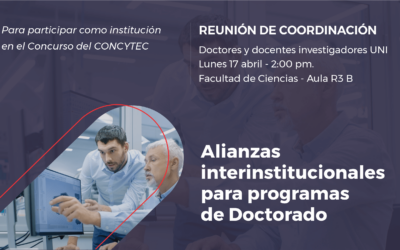 Convocan a doctores y docentes investigadores UNI para coordinar participación en concurso del CONCYTEC