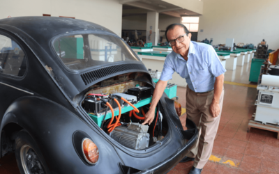 UNI convierte antiguo Volkswagen en un vehículo eléctrico sostenible, en primera fase de investigación